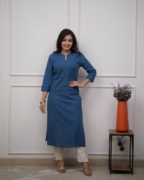 Cotton Formal Kurti For Office Wear