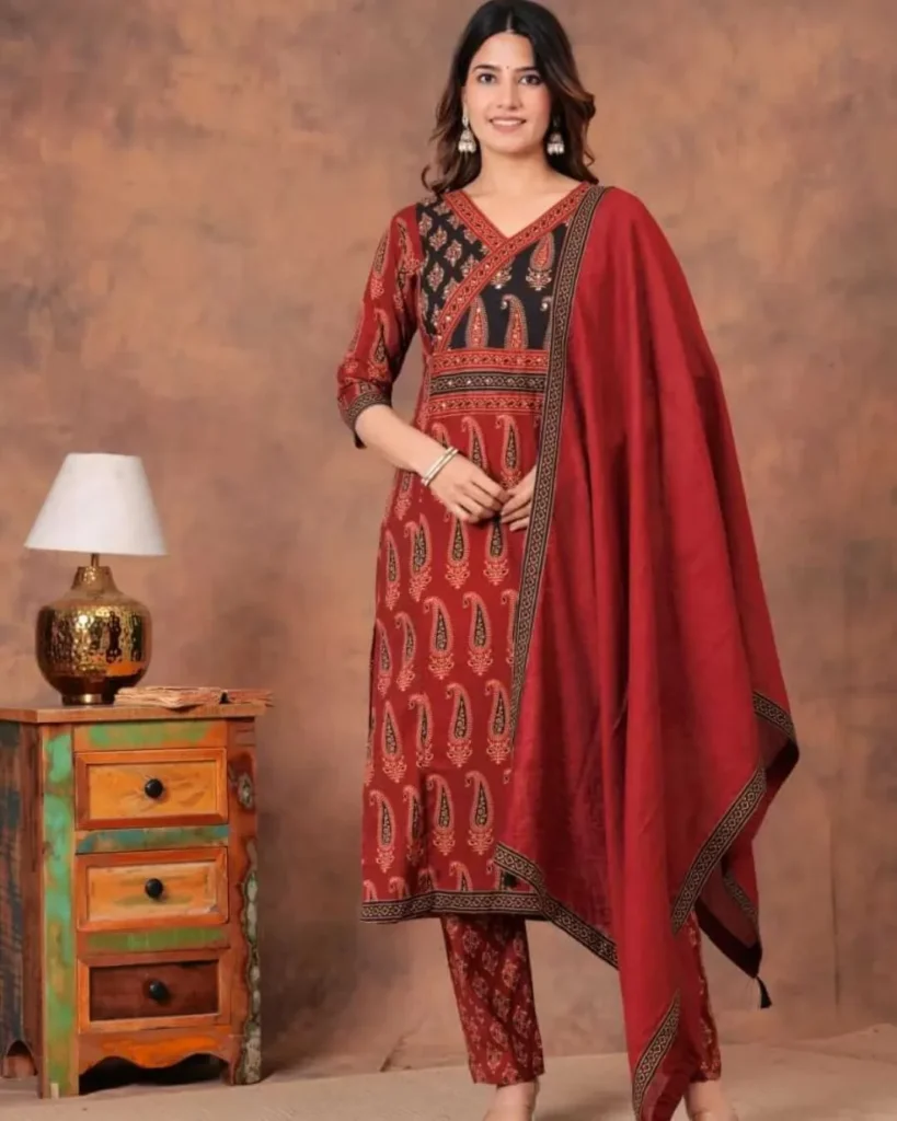 Jaipuri Print Cotton Suit Set ​