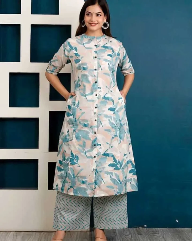 Formal Office Wear Kurti Pant Set

