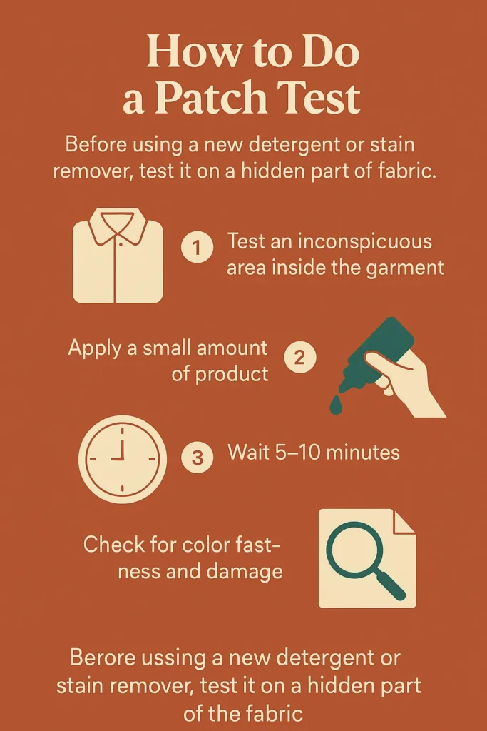 How to do a patch test for women suits and kurtis
